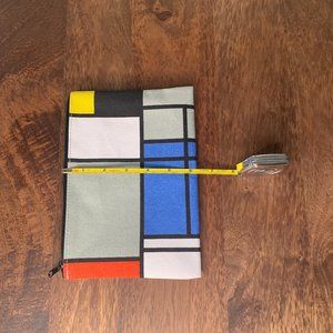 MoMa Mondrian zip pouch NWOT